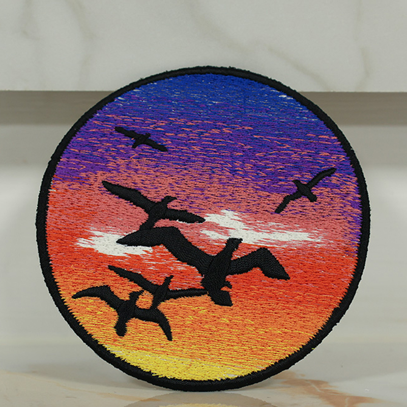 Broderade glasunderlägg