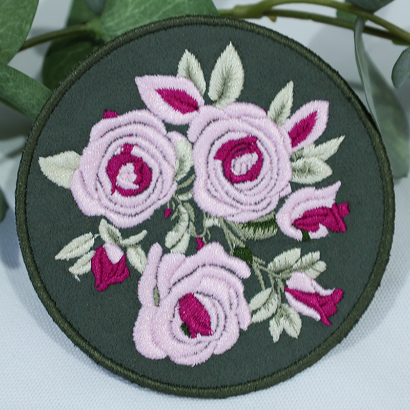 Broderade glasunderlägg